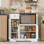 Meuble micro-ondes de cuisine moderne