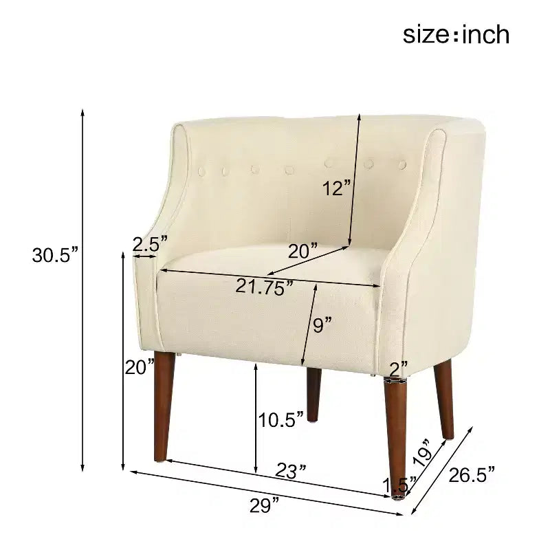 Christopher Knight Home Callisto Contemporary Button Tufted Upholstered Curved Accent Chair