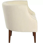 Christopher Knight Home Callisto Contemporary Button Tufted Upholstered Curved Accent Chair