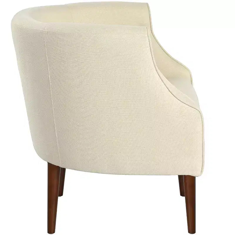 Christopher Knight Home Callisto Contemporary Button Tufted Upholstered Curved Accent Chair