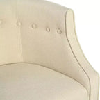 Christopher Knight Home Callisto Contemporary Button Tufted Upholstered Curved Accent Chair