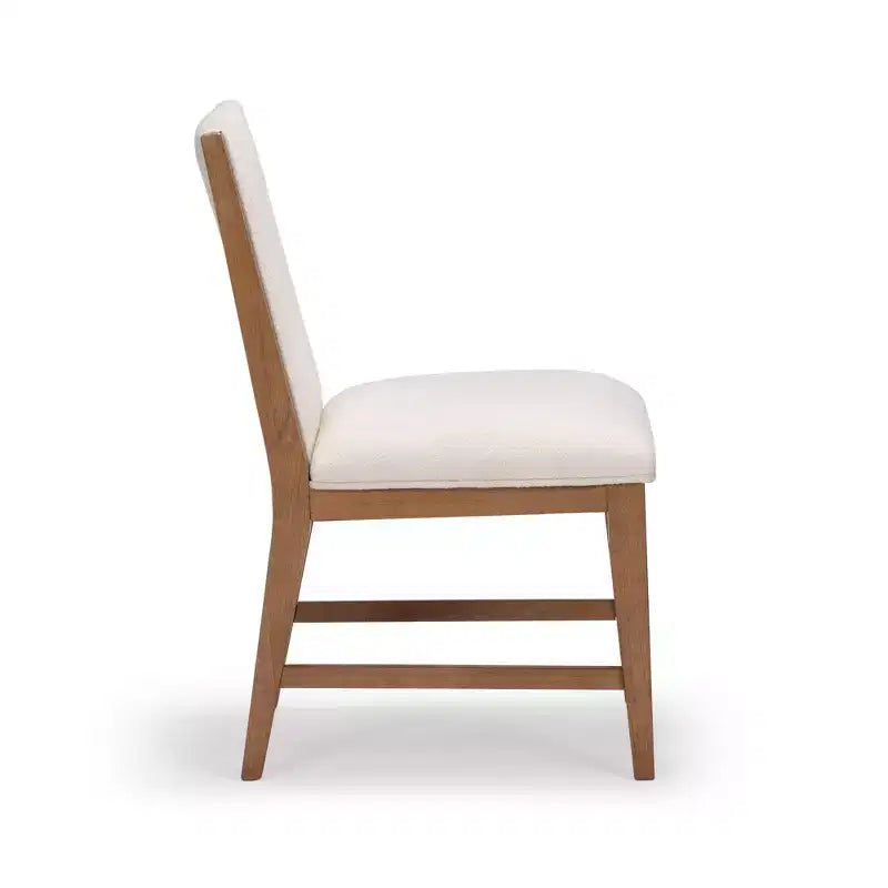 Plank+Beam Solid Wood Dining Chair, Kitchen Chair with Cushion