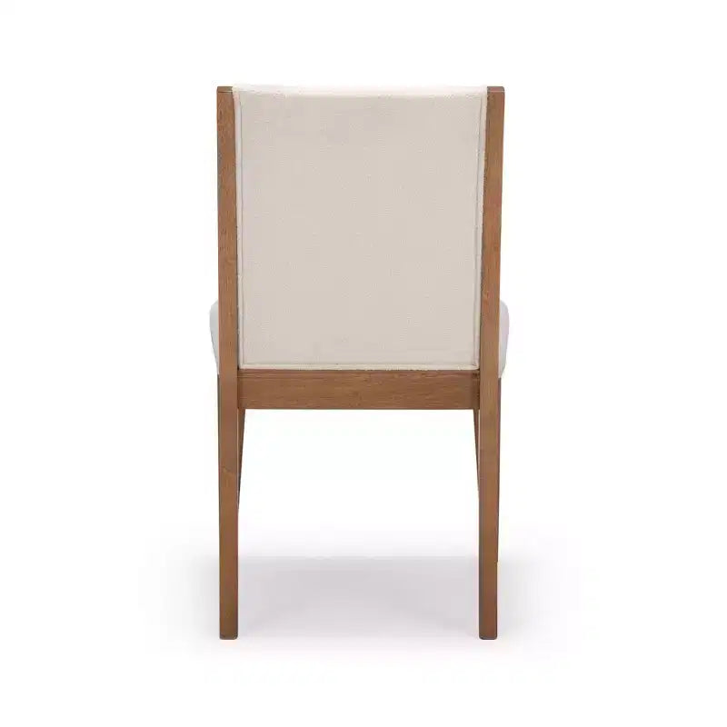 Plank+Beam Solid Wood Dining Chair, Kitchen Chair with Cushion
