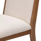 Plank+Beam Solid Wood Dining Chair, Kitchen Chair with Cushion