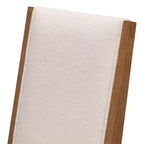 Plank+Beam Solid Wood Dining Chair, Kitchen Chair with Cushion