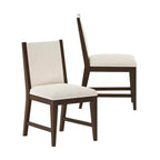 Plank+Beam Solid Wood Dining Chair, Kitchen Chair with Cushion