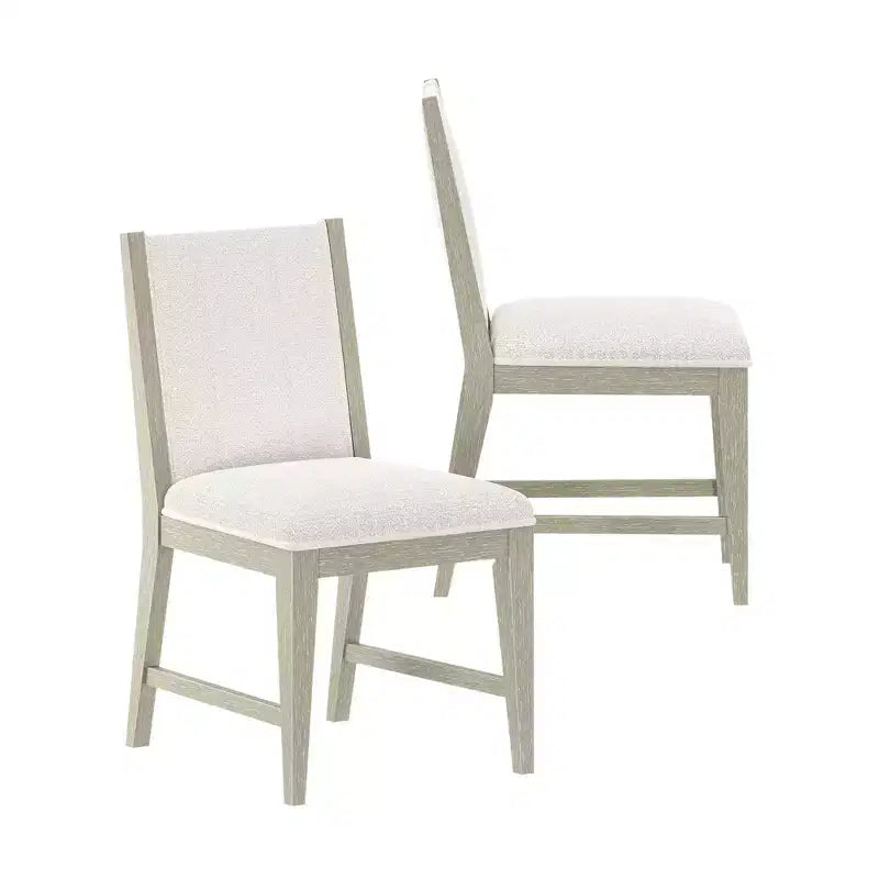 Plank+Beam Solid Wood Dining Chair, Kitchen Chair with Cushion