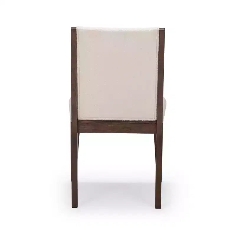 Plank+Beam Solid Wood Dining Chair, Kitchen Chair with Cushion