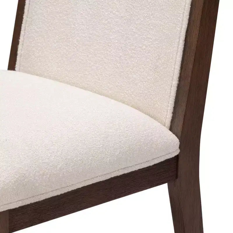 Plank+Beam Solid Wood Dining Chair, Kitchen Chair with Cushion