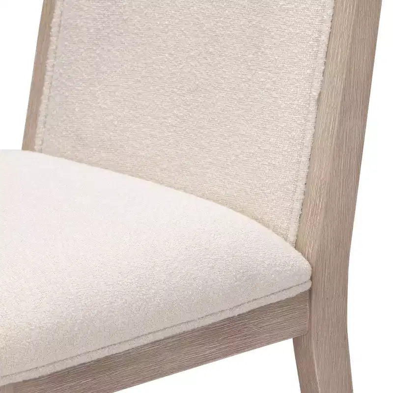 Plank+Beam Solid Wood Dining Chair, Kitchen Chair with Cushion