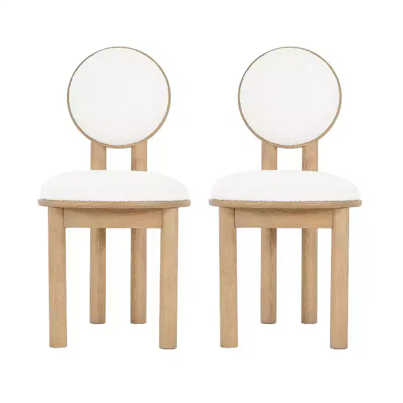 Christopher Knight Home Mara Contemporary Upholstered Rubberwood Armless Dining Chair (Set of 2)