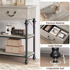 Whizmax Console Tables for Entryway, Small Entryway Table with 2 Drawers, Narrow Console Table with Storage Shelves for Living Room