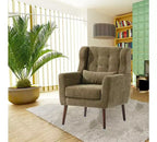 Okak Chenille/Teddy Fabric Arm Accent Chair for Bedroom,Comfy Lounge Chair for Living Room,Apartment