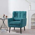 Okak Chenille/Teddy Fabric Arm Accent Chair for Bedroom,Comfy Lounge Chair for Living Room,Apartment