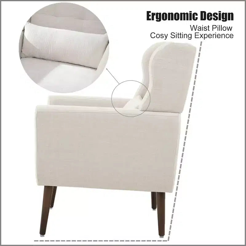 Okak Chenille/Teddy Fabric Arm Accent Chair for Bedroom,Comfy Lounge Chair for Living Room,Apartment