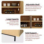 Dyonery 58 Buffet Cabinet with Storage| Mid Century Modern Cabinet with Adjustable Shelves for Dining Room & Living Room