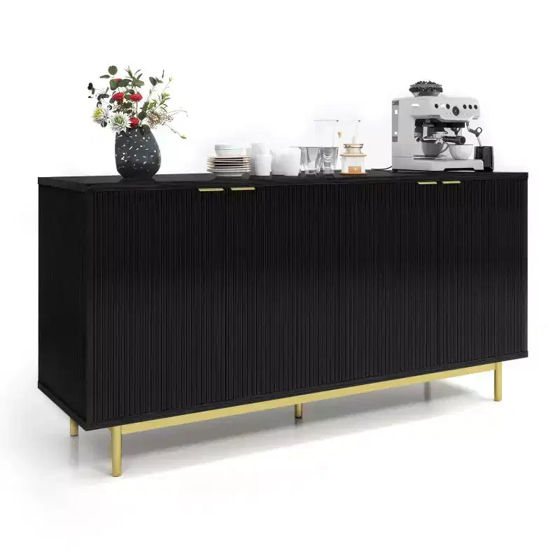Dyonery 58 Buffet Cabinet with Storage| Mid Century Modern Cabinet with Adjustable Shelves for Dining Room & Living Room