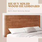 AMERLIFE Mid-Century Modern Platform Bed with 48 Headboard