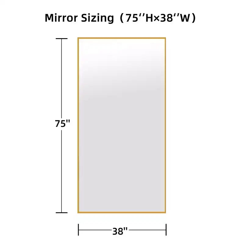 Arched Full Length Mirror, 71x31 Floor Mirror with Brackets, Tempered Full Body Mirror and Removable Wood Art Carving for Bedroom Living Room, Black