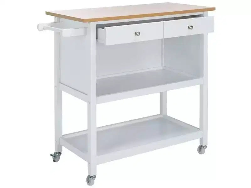 Daley 2 Drawer 3 Shelf Kitchen Cart - KCH1402 - Safavieh