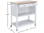 Daley 2 Drawer 3 Shelf Kitchen Cart - KCH1402 - Safavieh