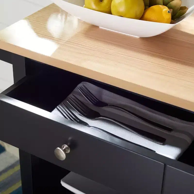 Daley 2 Drawer 3 Shelf Kitchen Cart - KCH1402 - Safavieh