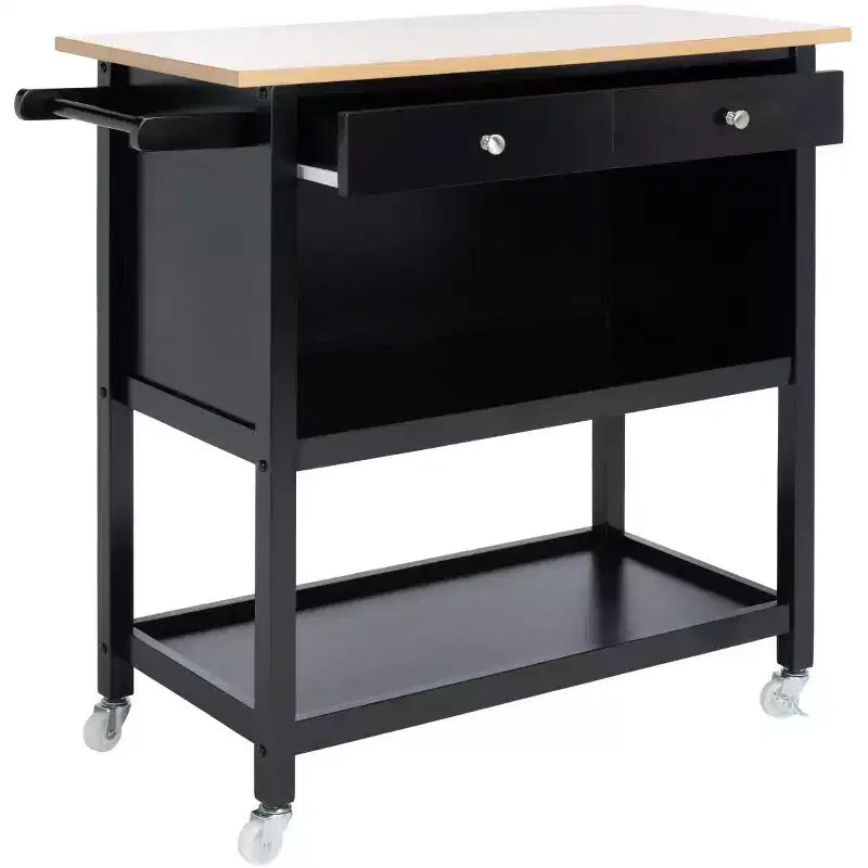 Daley 2 Drawer 3 Shelf Kitchen Cart - KCH1402 - Safavieh