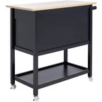 Daley 2 Drawer 3 Shelf Kitchen Cart - KCH1402 - Safavieh
