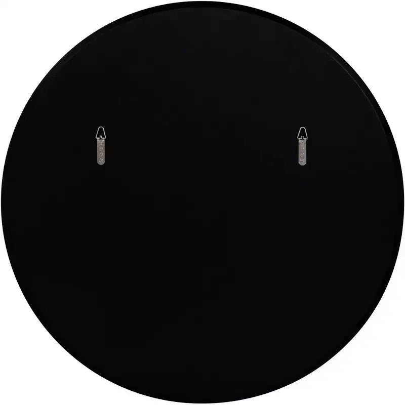 Possini Euro Design Possini Euro Harriet 34 Wide Black Faux Marble Round Wall Mirror