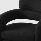 WestinTrends Alexandria Mid-Century Modern Faux Shearling Swivel Barrel Accent Chair (Set of 2)