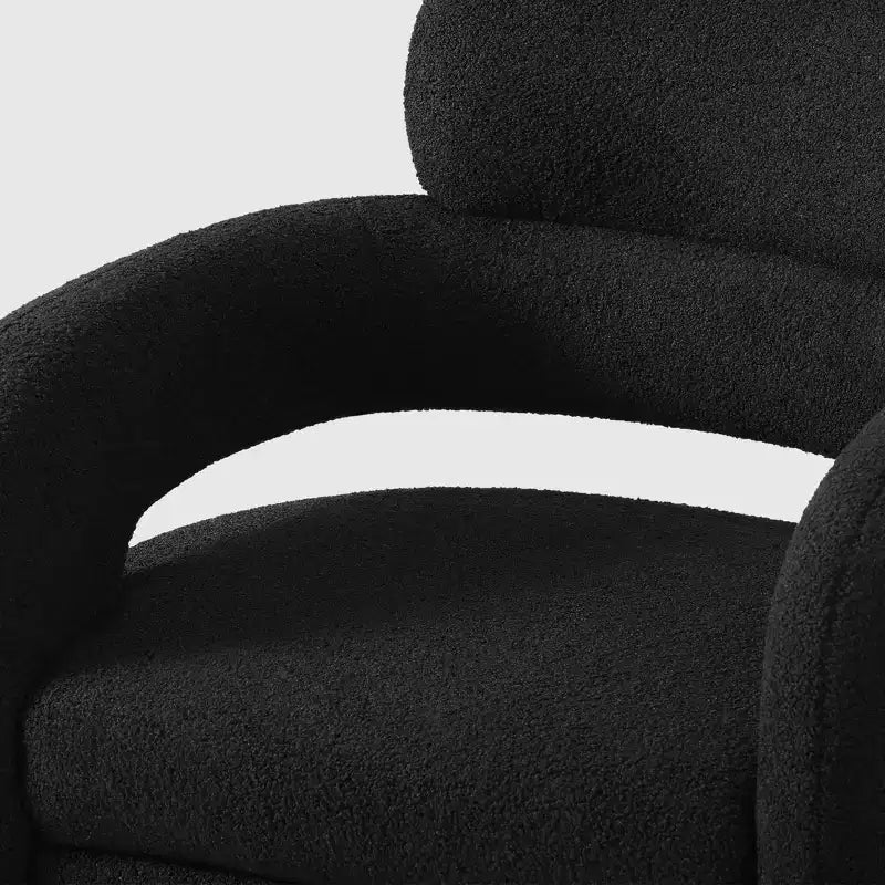 WestinTrends Alexandria Mid-Century Modern Faux Shearling Swivel Barrel Accent Chair (Set of 2)