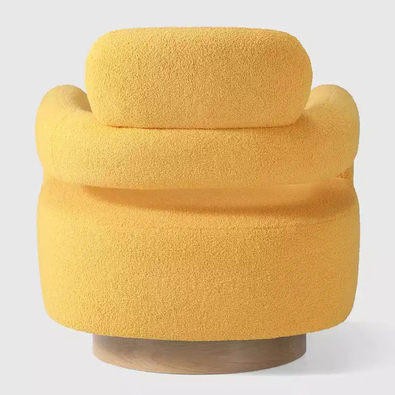 WestinTrends Alexandria Mid-Century Modern Faux Shearling Swivel Barrel Accent Chair (Set of 2)