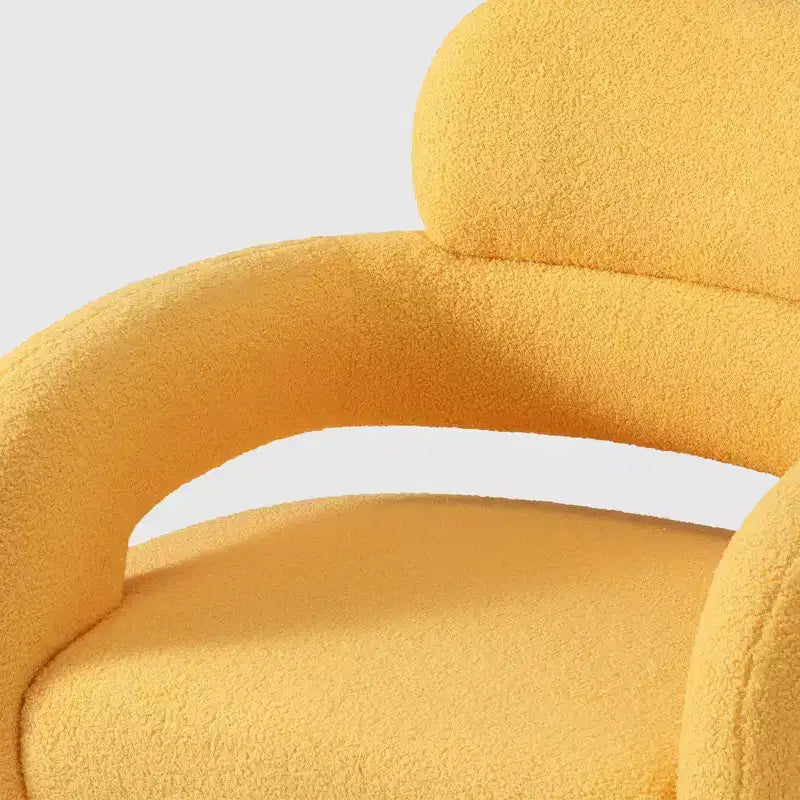 WestinTrends Alexandria Mid-Century Modern Faux Shearling Swivel Barrel Accent Chair (Set of 2)