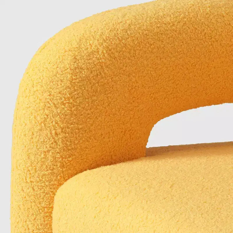 WestinTrends Alexandria Mid-Century Modern Faux Shearling Swivel Barrel Accent Chair (Set of 2)