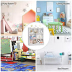 3-Tier Kids Bookcase & Toy Organizer - Storage Cabinet with Cubbies for Playroom, Bedroom, Nursery