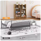 3-Tier Kids Bookcase & Toy Organizer - Storage Cabinet with Cubbies for Playroom, Bedroom, Nursery