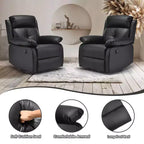 TUYOHW Small Swivel Rocker Recliner Chair,Upholstered Recliner for Adults with Adjustable Backrest,Armchair for Living Room,Bedroom,Apartment