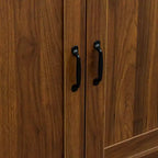 sumyeg Modern Wood Buffet Cabinet with 2 Doors, 2 Drawers and Open Storage, 43.3 Inch Console