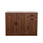 sumyeg Modern Wood Buffet Cabinet with 2 Doors, 2 Drawers and Open Storage, 43.3 Inch Console