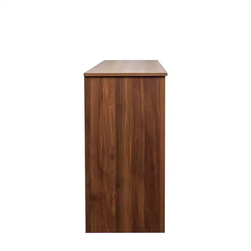 sumyeg Modern Wood Buffet Cabinet with 2 Doors, 2 Drawers and Open Storage, 43.3 Inch Console