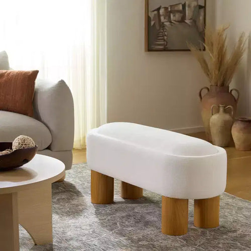 Posner Bench - BCH3403 - Off-White - Safavieh