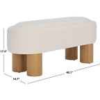 Posner Bench - BCH3403 - Off-White - Safavieh