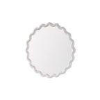 28 Modern Round Decorative Wall Mirror with Matte Wavy Frame, Wall-Mounted Accent Mirror for Living Room or Bathroom Dcor-Panipeachy