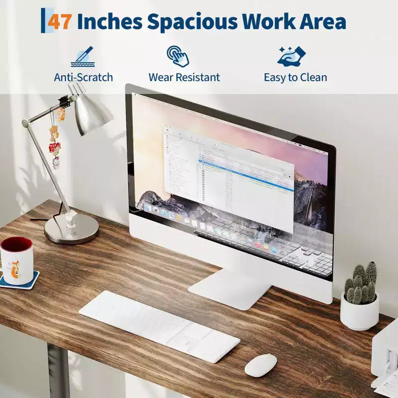 Spacious 5-Drawer Office Desk Modern Computer Writing Table with Ample Storage, Sturdy for Home or Office Workspace