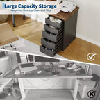 Spacious 5-Drawer Office Desk Modern Computer Writing Table with Ample Storage, Sturdy for Home or Office Workspace
