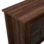 Glass Door Console TV Stand for TVs up to 80